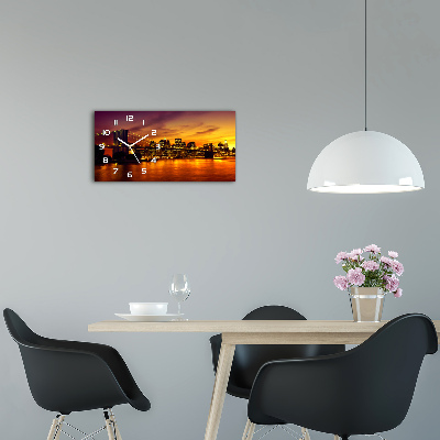 Moderne wanduhr Brooklyn Bridge