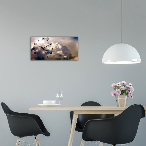 Horizontale Uhr Wolken am Himmel