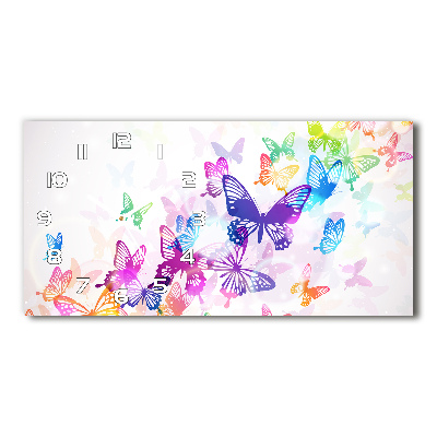 Glasuhr Bunte Schmetterlinge