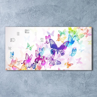 Glasuhr Bunte Schmetterlinge
