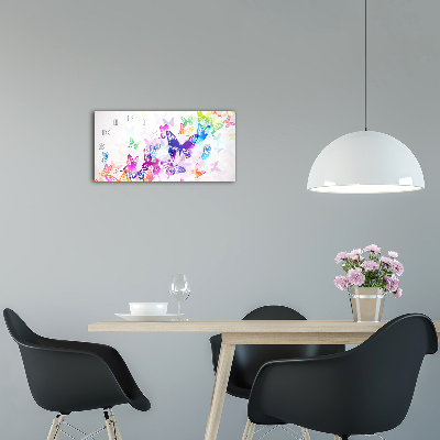 Glasuhr Bunte Schmetterlinge