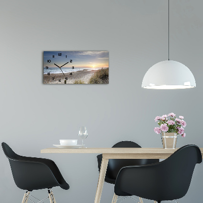 Glasuhr Sonnenuntergang und Dünen