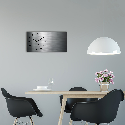 Horizontale Uhr Metallischer Hintergrund