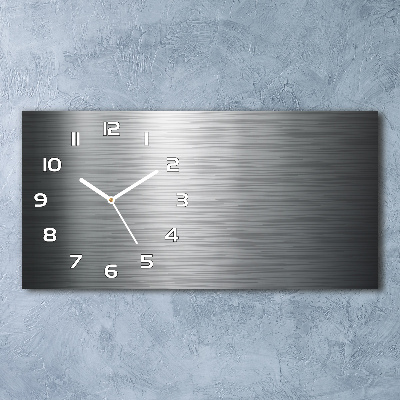 Horizontale Uhr Metallischer Hintergrund