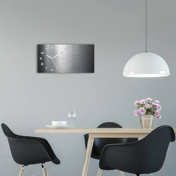 Horizontale Uhr Metallischer Hintergrund