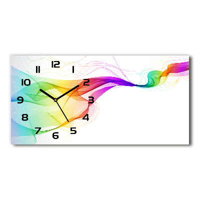 Moderne wanduhr Farbenfrohe Abstraktion