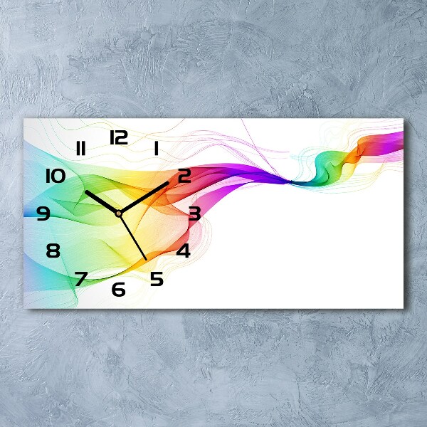 Moderne wanduhr Farbenfrohe Abstraktion