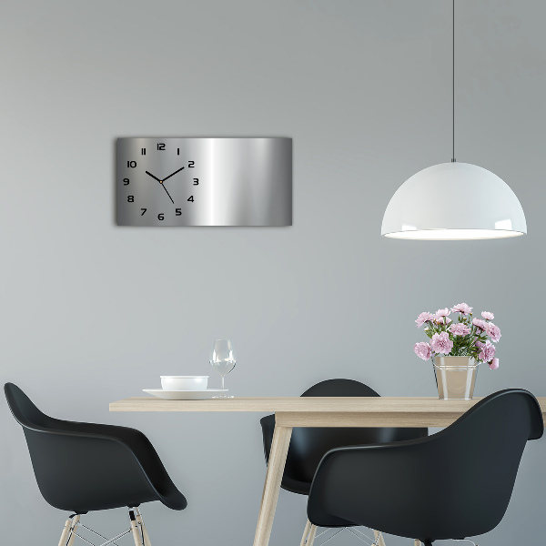 Horizontale Uhr Metallischer Hintergrund