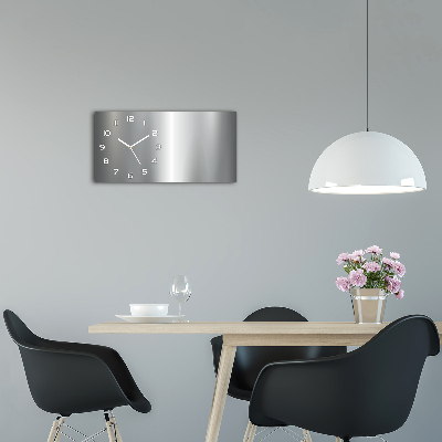 Horizontale Uhr Metallischer Hintergrund