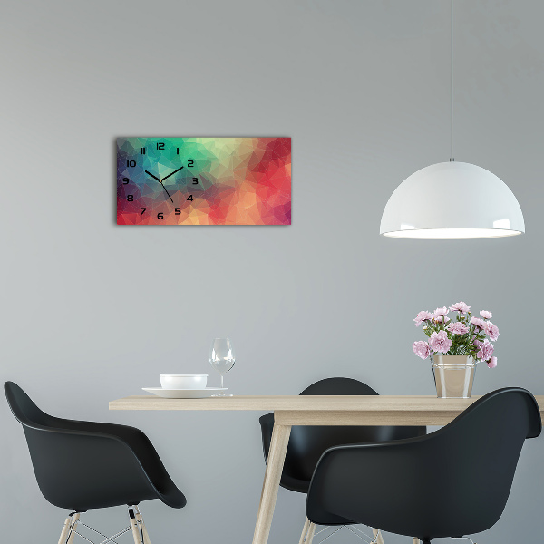 Glasuhr Geometrischer Hintergrund