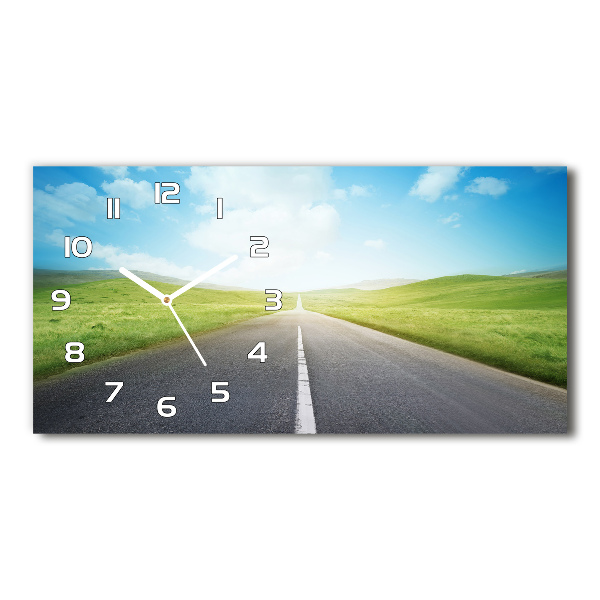 Glasuhr Der Weg durch die Wiese