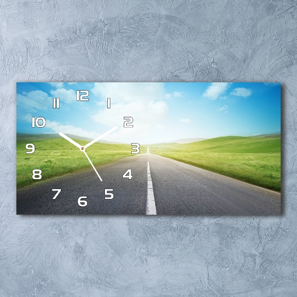 Glasuhr Der Weg durch die Wiese