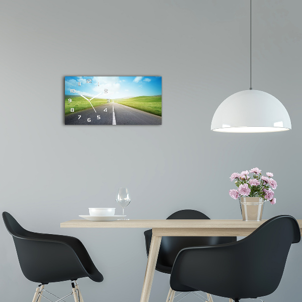 Glasuhr Der Weg durch die Wiese