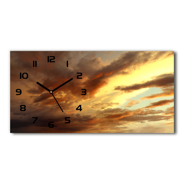Moderne wanduhr Sonnenaufgang