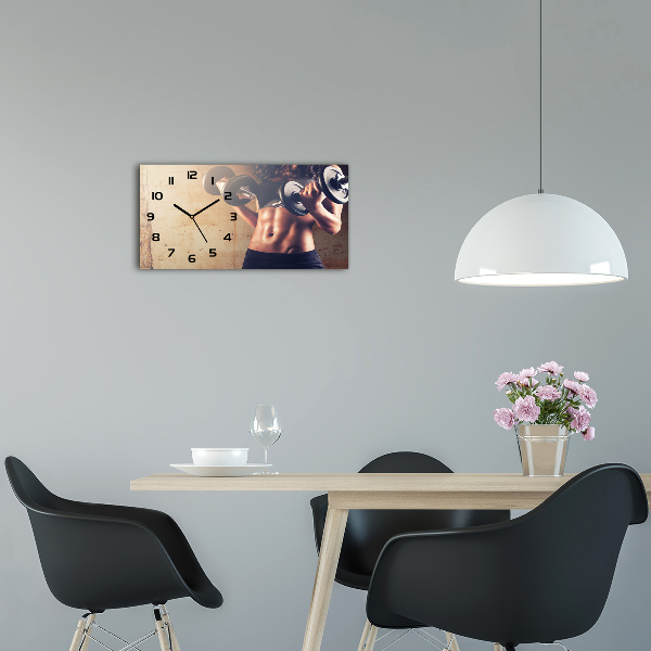 Moderne wanduhr Muskelaufbau