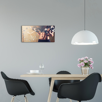 Moderne wanduhr Muskelaufbau