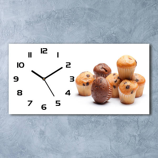 Moderne wanduhr Cupcakes