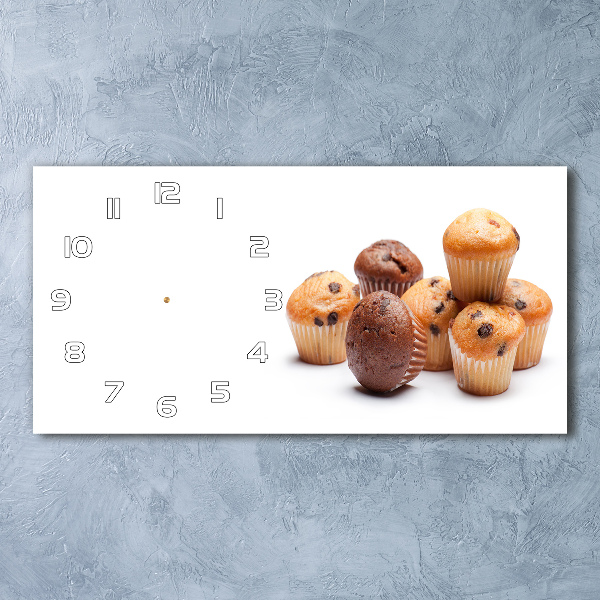 Moderne wanduhr Cupcakes