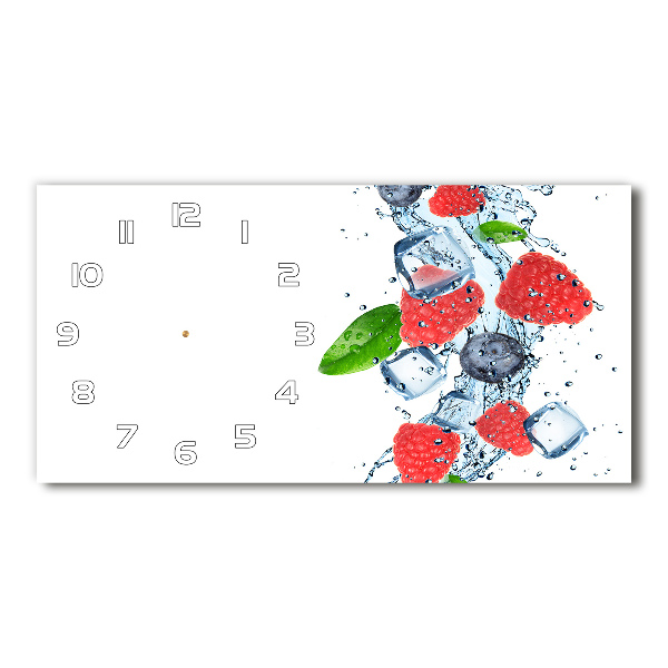 Moderne wanduhr Waldfrüchte mit Eis