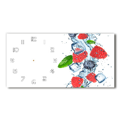 Moderne wanduhr Waldfrüchte mit Eis