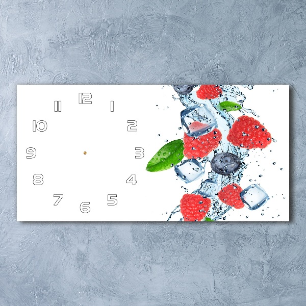 Moderne wanduhr Waldfrüchte mit Eis