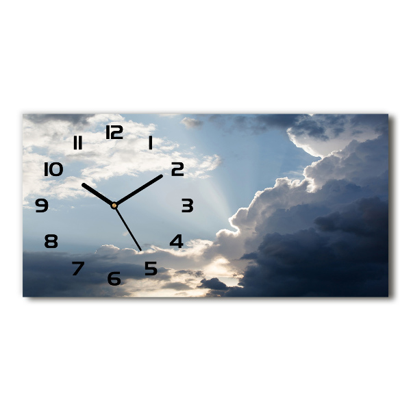 Moderne wanduhr Wolken am Himmel