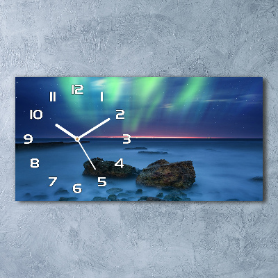 Moderne wanduhr Nordlicht