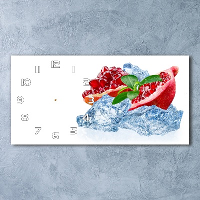 Glasuhr Granatapfel mit Eis