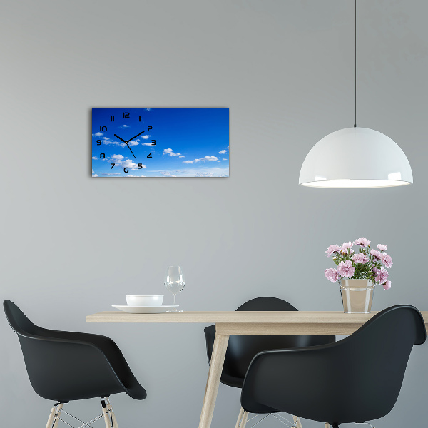 Moderne wanduhr Wolken am Himmel