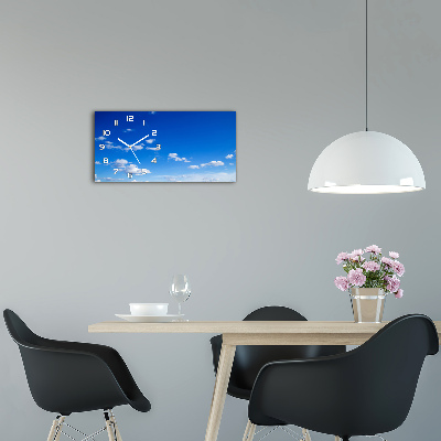 Moderne wanduhr Wolken am Himmel