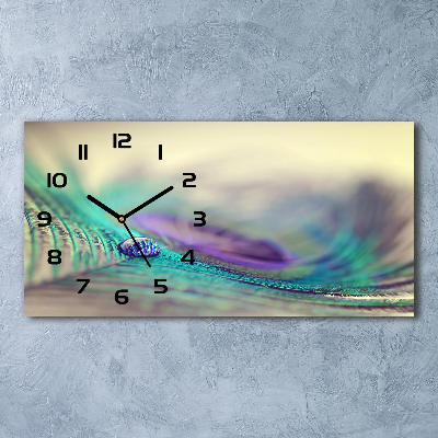 Moderne wanduhr Ein Tropfen auf einer Feder