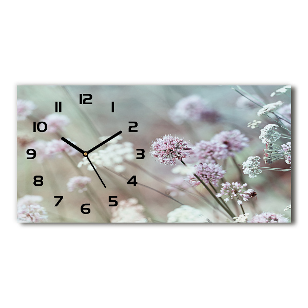 Horizontale Uhr Wildblumen