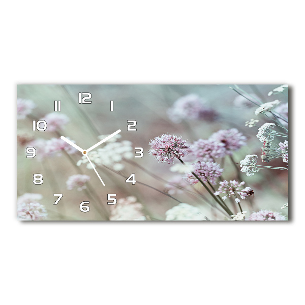 Horizontale Uhr Wildblumen