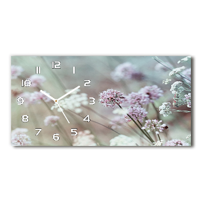 Horizontale Uhr Wildblumen