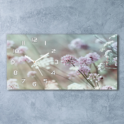 Horizontale Uhr Wildblumen