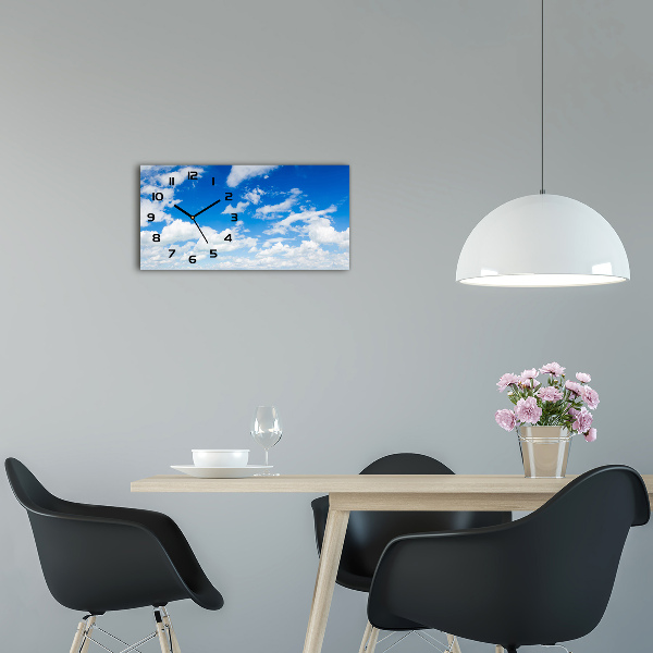 Glasuhr Wolken am Himmel