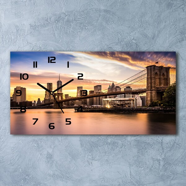 Moderne wanduhr Brooklyn Bridge