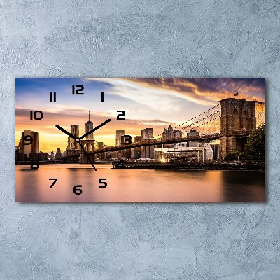 Moderne wanduhr Brooklyn Bridge