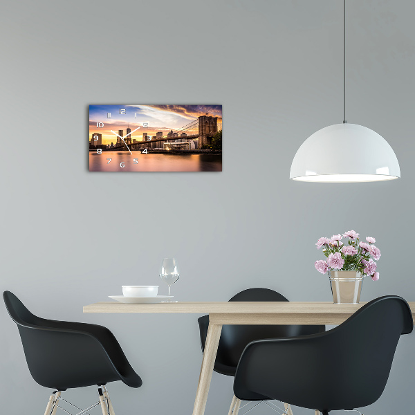 Moderne wanduhr Brooklyn Bridge