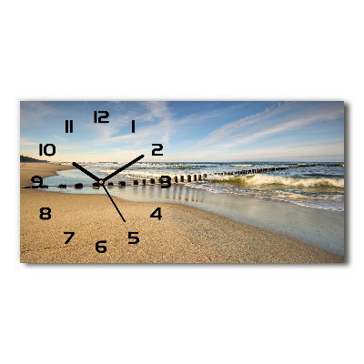 Moderne wanduhr Strand an der Ostsee