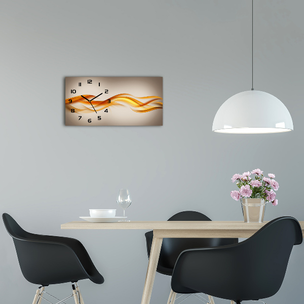 Glasuhr Abstrakte Wellen