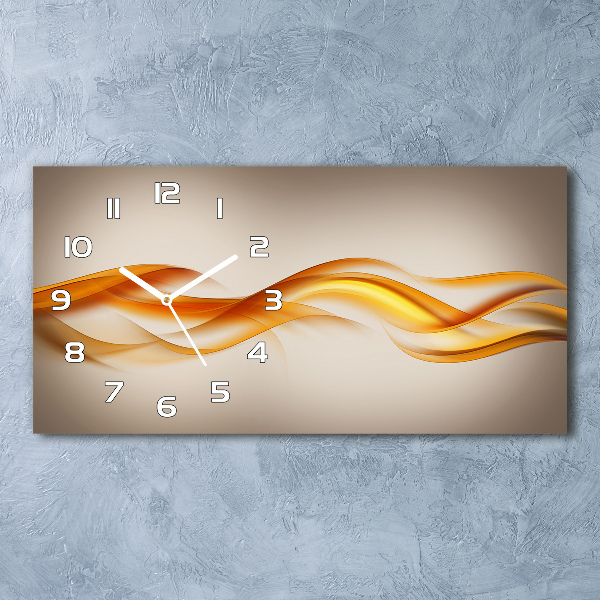 Glasuhr Abstrakte Wellen