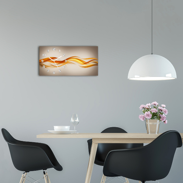 Glasuhr Abstrakte Wellen