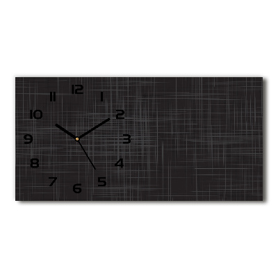 Horizontale Uhr Leinenstruktur