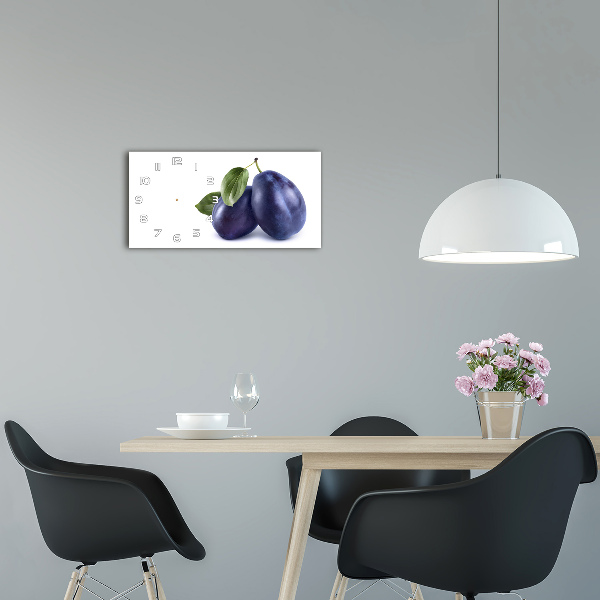 Moderne wanduhr Pflaumen