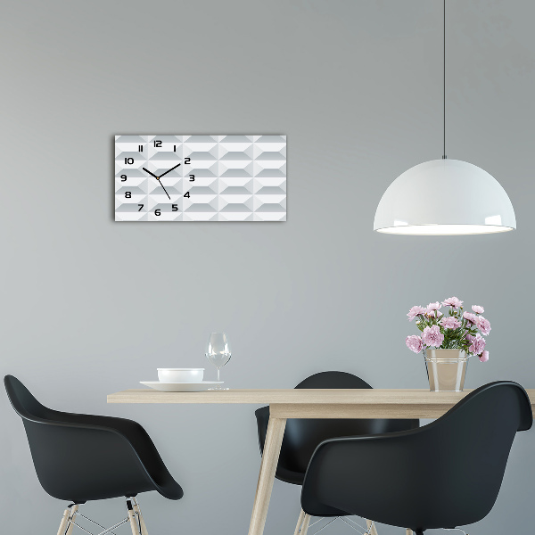 Horizontale Uhr Geometrischer Hintergrund