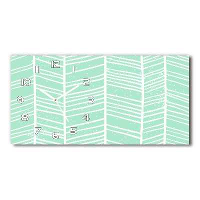 Glasuhr Fischgrätmuster