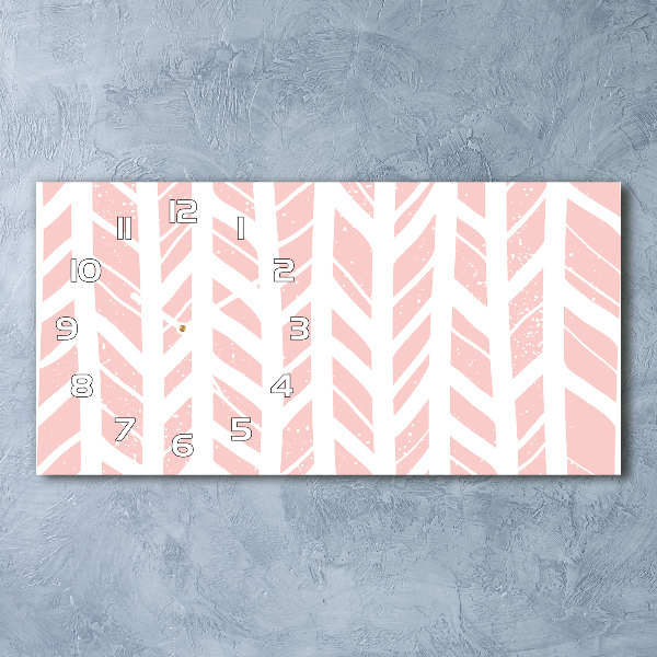 Horizontale Uhr Fischgrätmuster