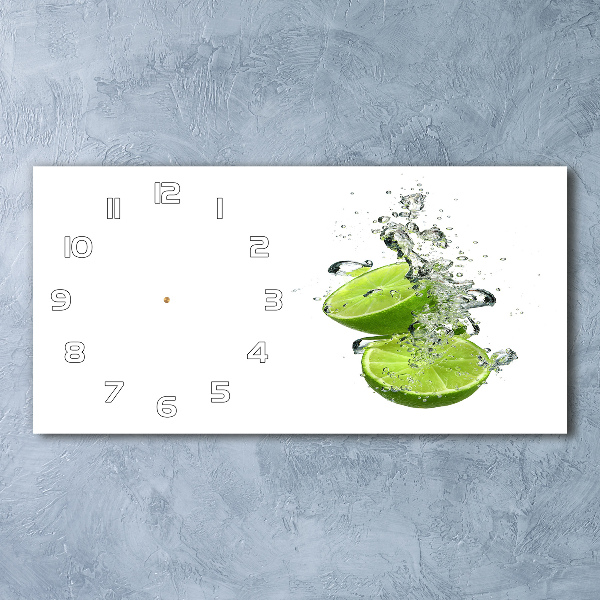 Horizontale Uhr Kalk unter Wasser