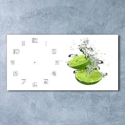 Horizontale Uhr Kalk unter Wasser